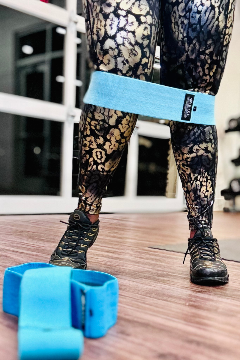 🏋🏾♀️ I.R.I.S.E. Fabric Resistance Bands (Ocean Blue & Monochrome)