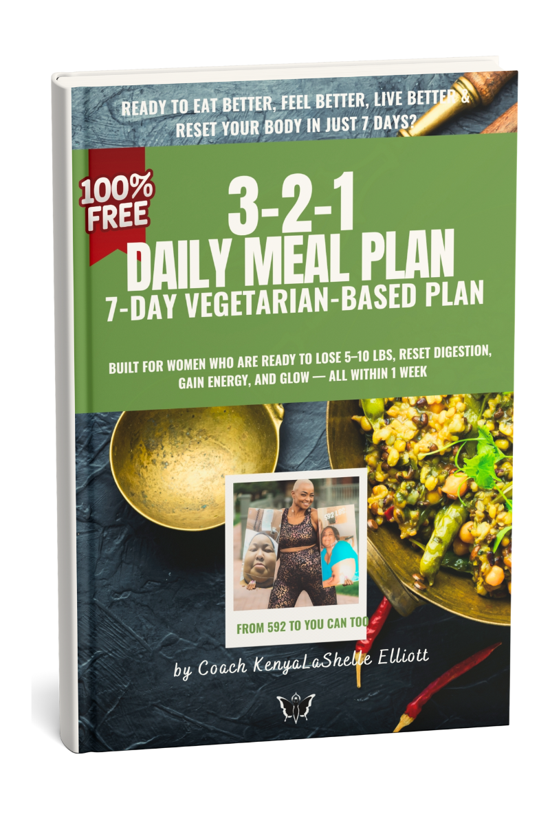 EAT BETTER: FREE SAMPLE 3-2-1 Vegetarian Daily Meal Plan (7 Day Version)
