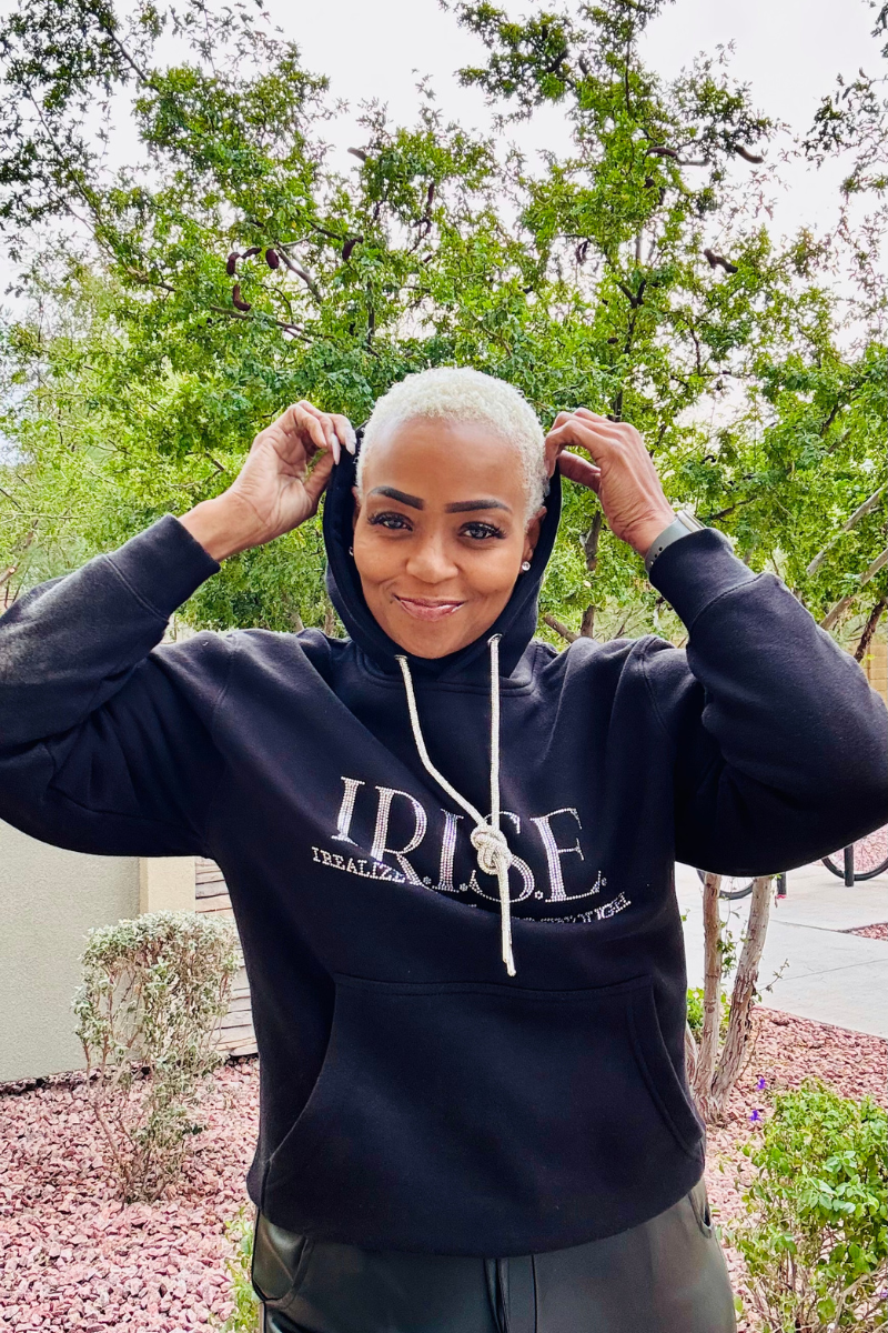 I.R.I.S.E. Bling Hoodie w/ Crystal DS