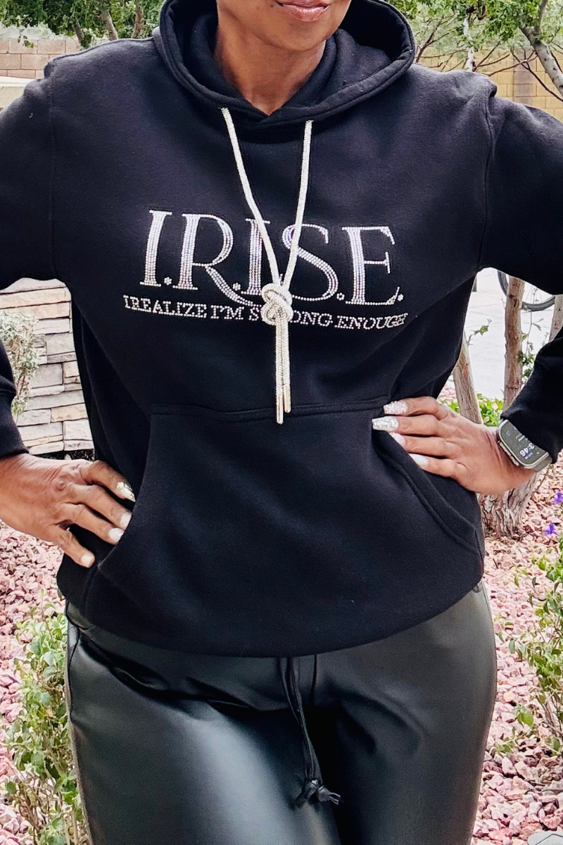 I.R.I.S.E. Bling Hoodie w/ Crystal DS