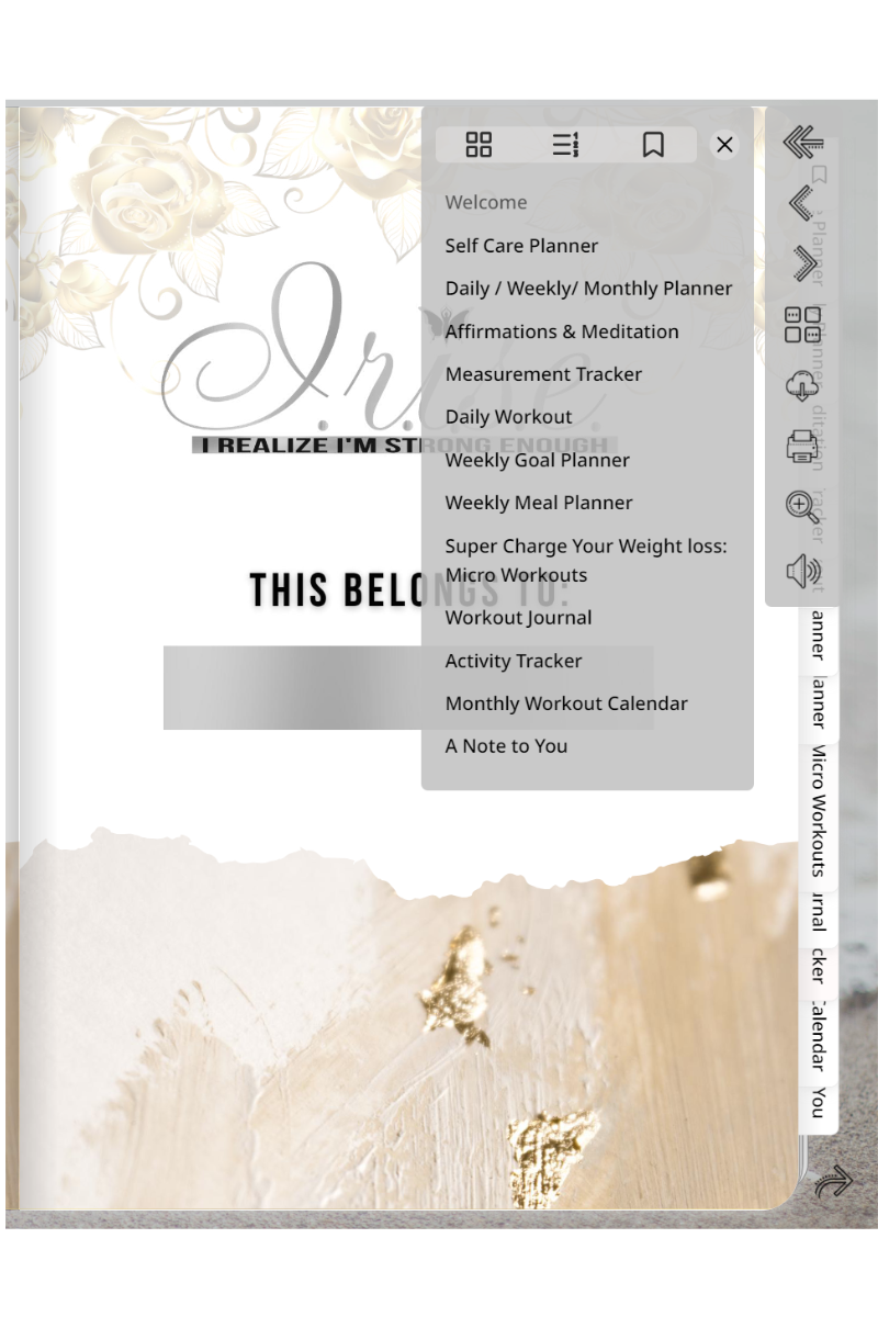 I.R.I.S.E Self-Care Journal & Weight Wellness Planner + Fit Kit