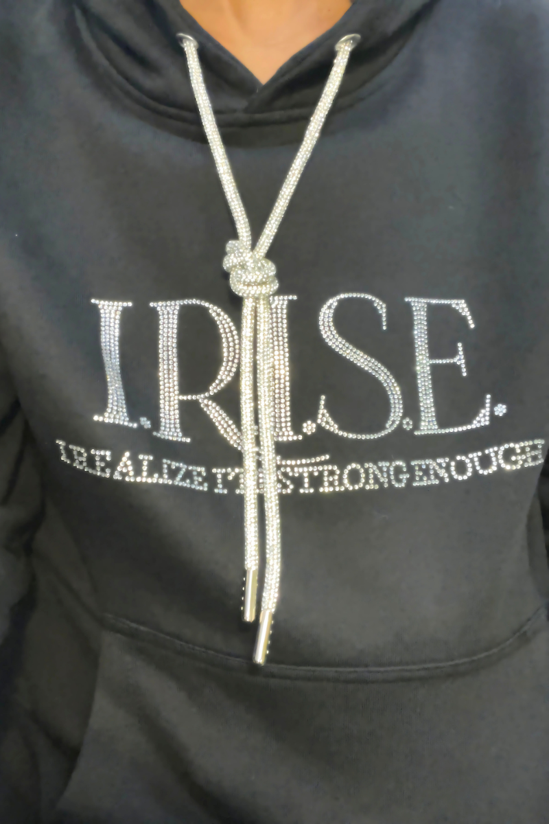 I.R.I.S.E. Bling Hoodie w/ Crystal DS