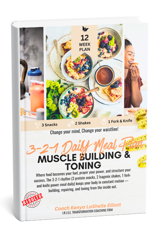I.R.I.S.E. Muscle Building & Body Toning 3-2-1 Daily Meal Plan + Fit KIt ( Free)