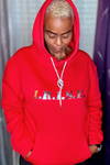 I.R.I.S.E. Metallic Hoodie w/ Crystal String