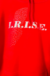 I Realize I'm Strong Enough (I.R.I.S.E.) Metallic Hoodie with Bling String