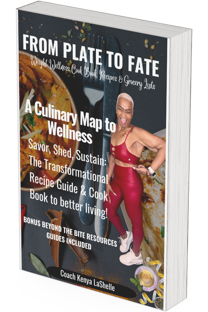 From Plate to Fate Cook Book with Portion Control Guide by Coach Kenya