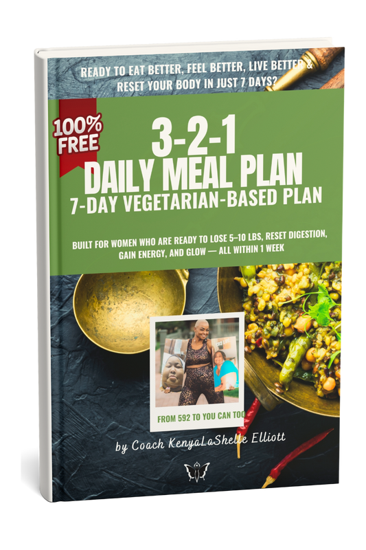 EAT BETTER: FREE SAMPLE 3-2-1 Vegetarian Daily Meal Plan (7 Day Version)