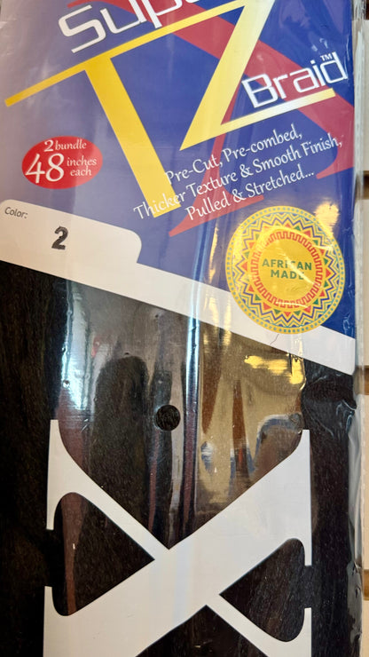Supreme XTZ Pre-Stretched Braiding Hair 48” – 170g (All 61 Colors)