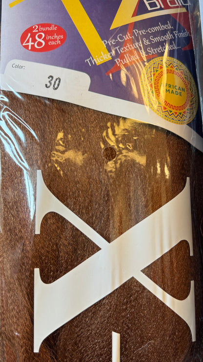 Supreme XTZ Pre-Stretched Braiding Hair 48” – 170g (All 61 Colors)