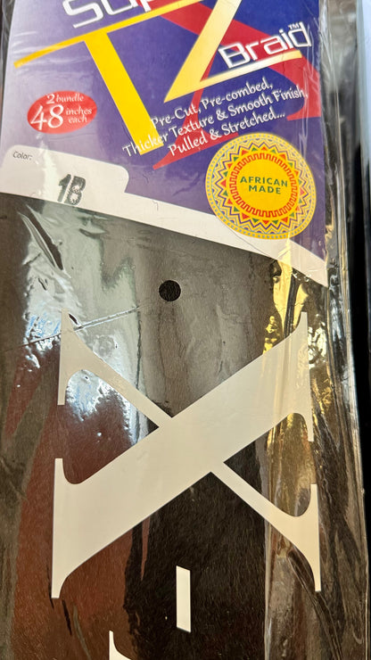 Supreme XTZ Pre-Stretched Braiding Hair 48” – 170g (All 61 Colors)