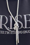 I.R.I.S.E. Rhinestone Hoodie w/ Crystal String