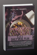 3D mockup of the Portion Control 3-2-1 Daily Meal Plan digital book