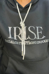 I.R.I.S.E. Rhinestone Hoodie w/ Crystal String